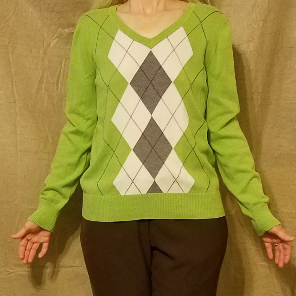 St John's Bay Green Sweater